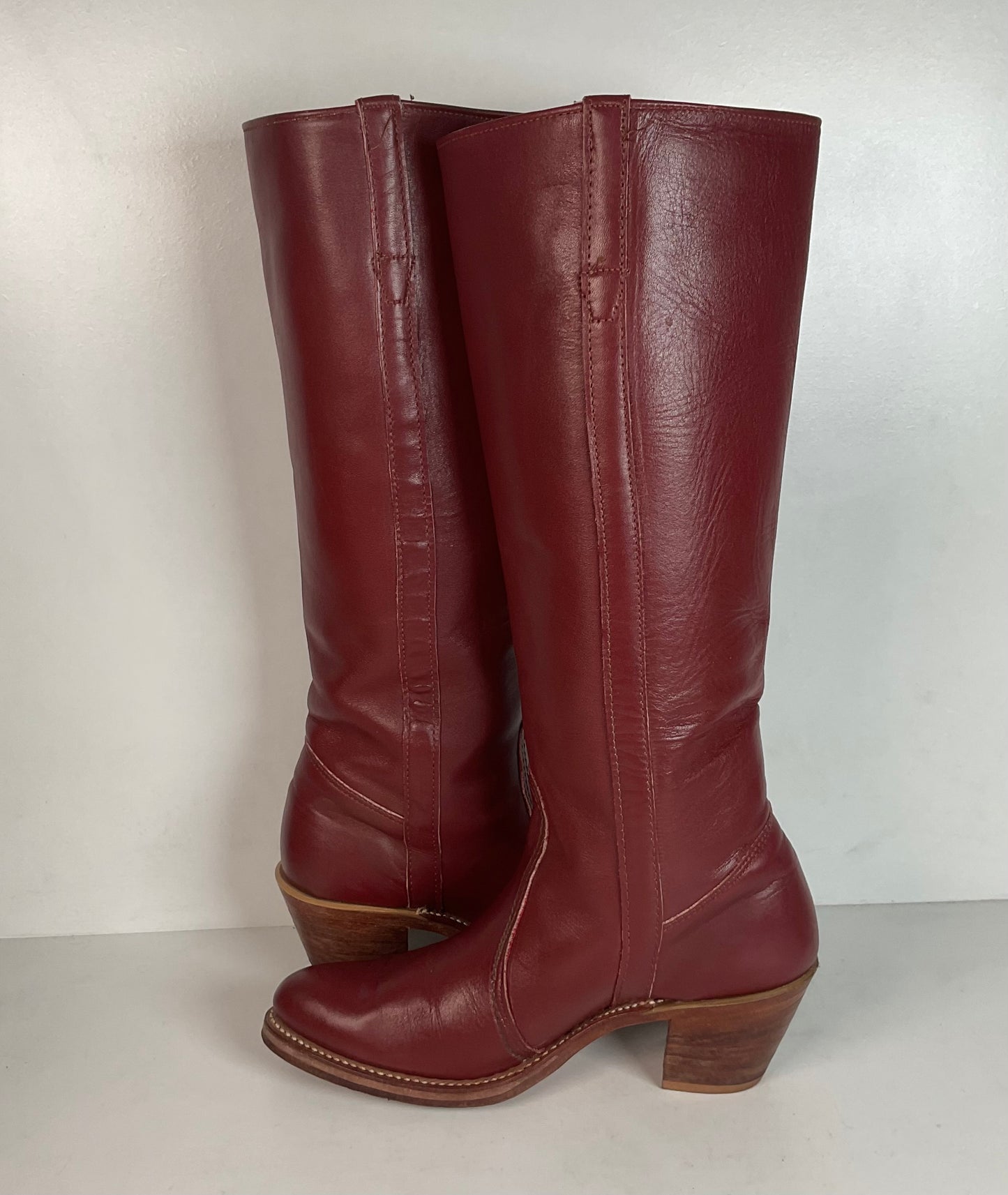 Vintage 1970s Sears’ Berman Tall Riding Boots 7 B USA Made Campus