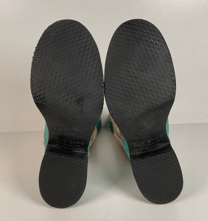 Justin Tekno Crepe Cowgirl Boots | USA Made | Turquoise | Women’s 10 B