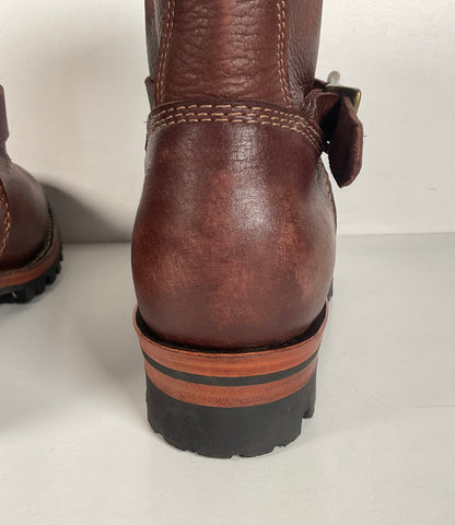 Bison Hide Engineer Boots | Shorty | Custom | PNW | Pacific Northwest | Men’s 9.5