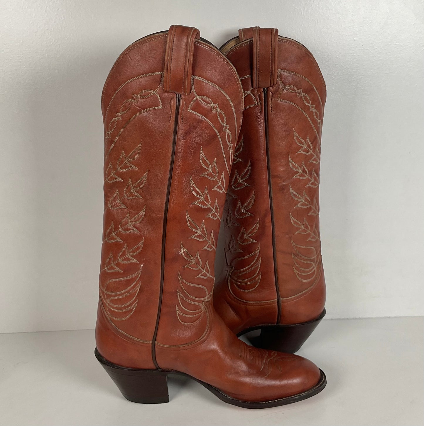 Vintage Tony Lama Tall Cowgirl Boots | Gold Label | Men’s 6.5 C | Women’s 7.5