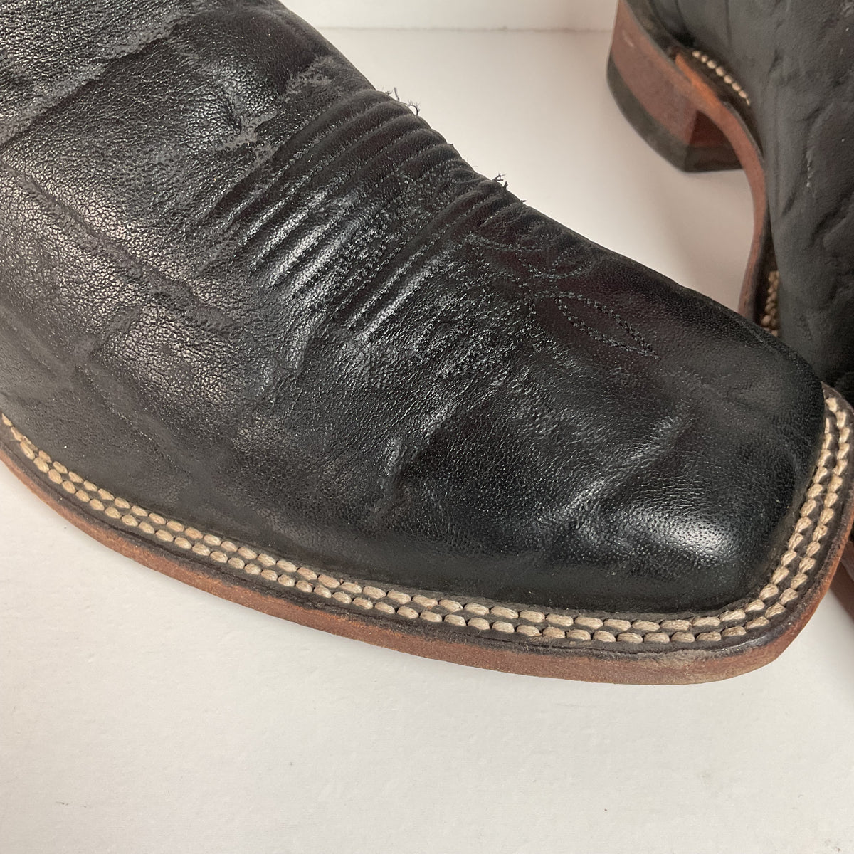 Justin Bent Rail | Exotic Wildebeest Cowboy Boots | USA Made | Men’s 12 D