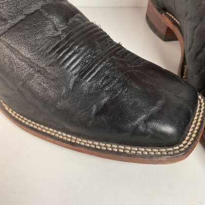 Justin Bent Rail | Exotic Wildebeest Cowboy Boots | USA Made | Men’s 12 D