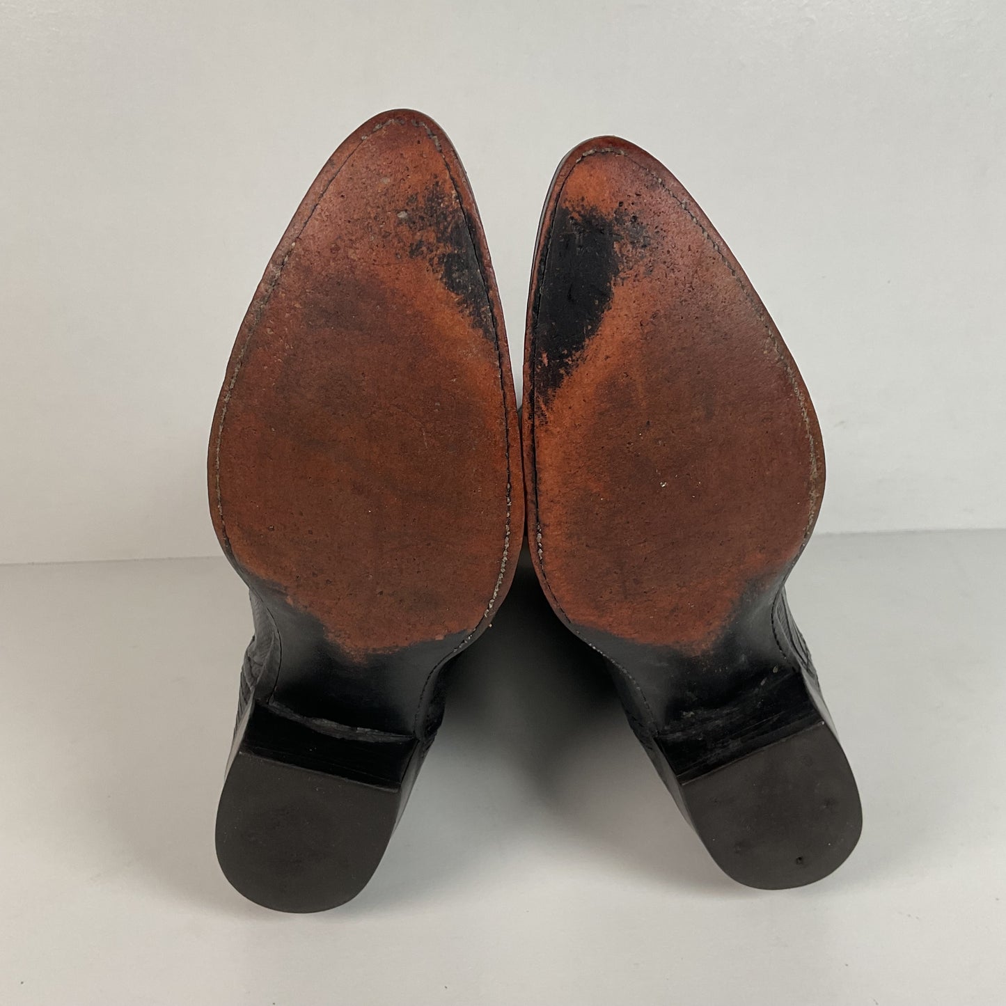 Vintage Dan Post Teju Lizard Cowgirl Boots | Royal Blue | USA Made | Women’s 8 M