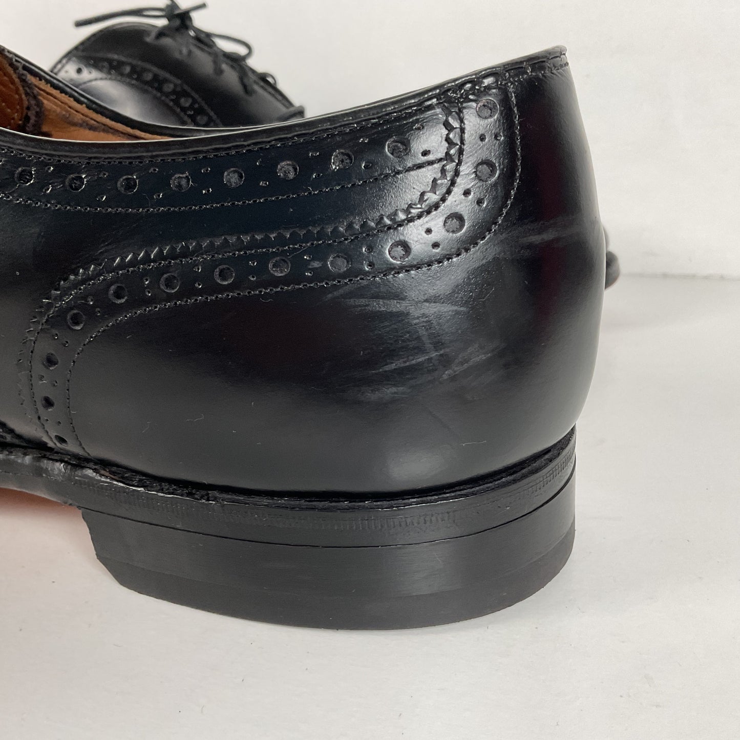 Vintage Johnston Murphy Oxford Shoes | USA Made | Classic Black | Men’s 12 D