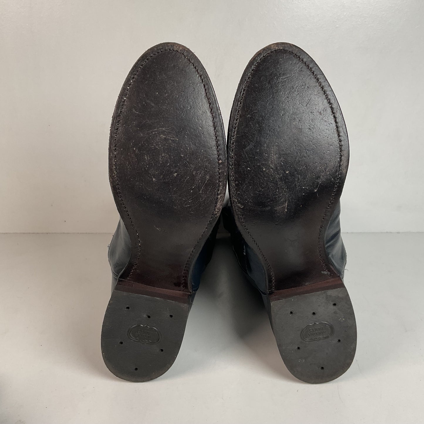 Vintage Nocona Navy Blue Cowgirl Boots Men’s 8 Wide | Women’s 9 USA Made