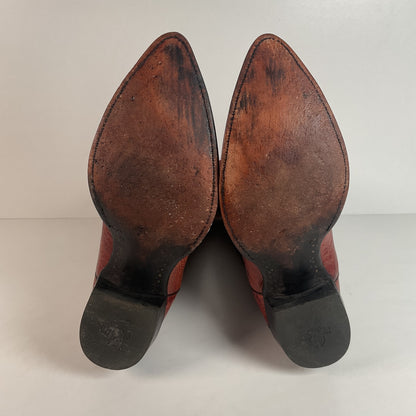 Vintage Nocona Ostrich Leg Cowboy Boots | Exotic | USA Made | Men’s 15 EE