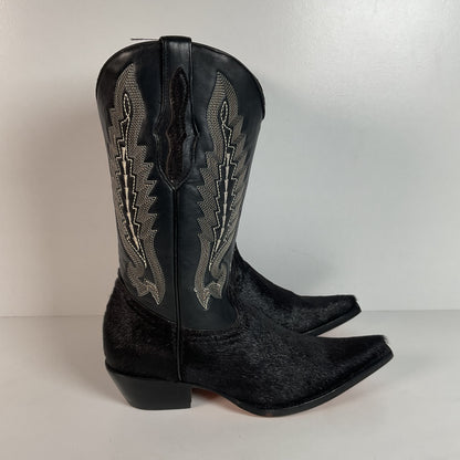 Pony Hair on Cowhide Cowgirl Boots | Black | Women’s 7.5