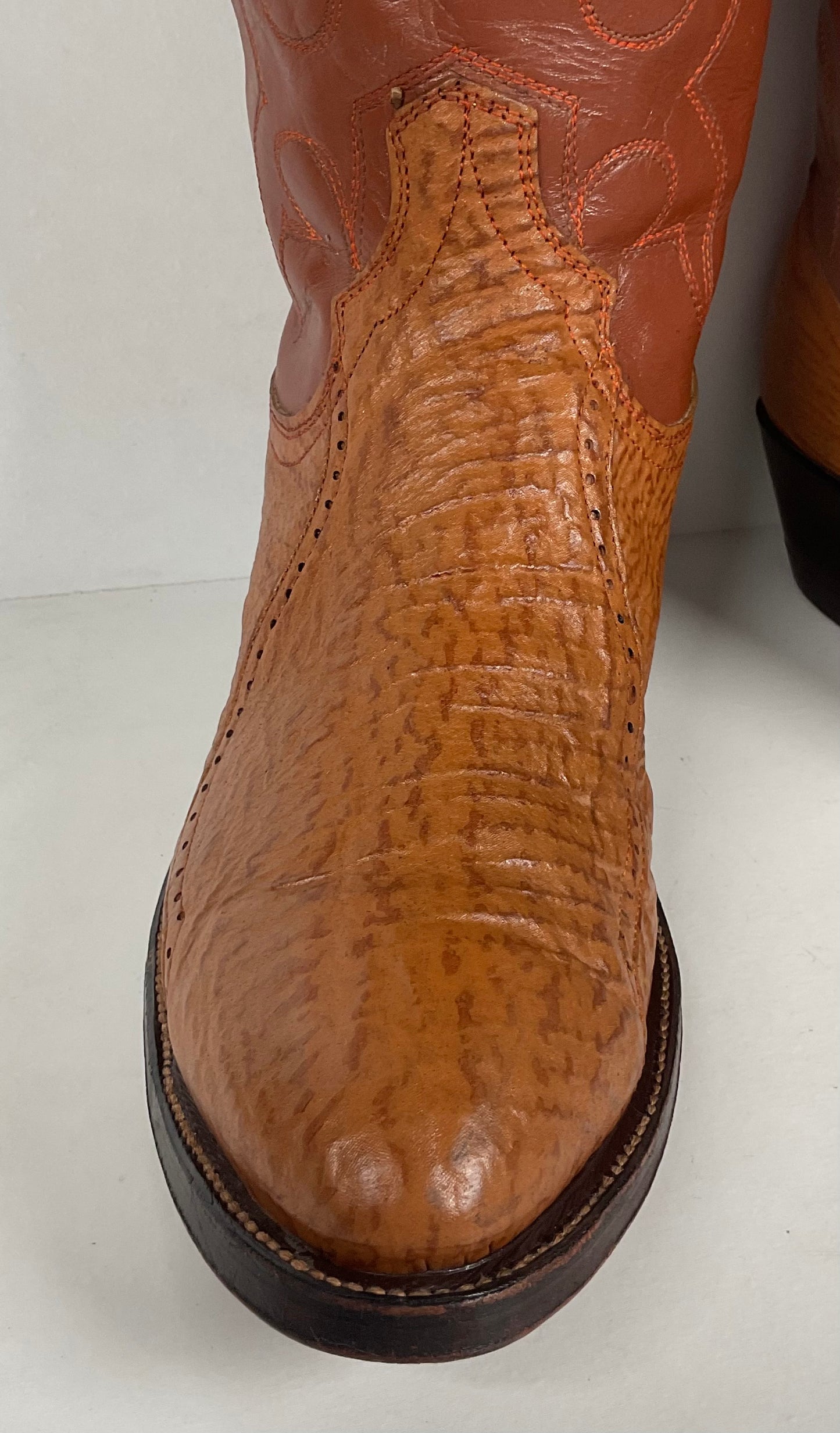 Vintage Shark Skin Cowboy Boots | Exotic | Men’s 9 D