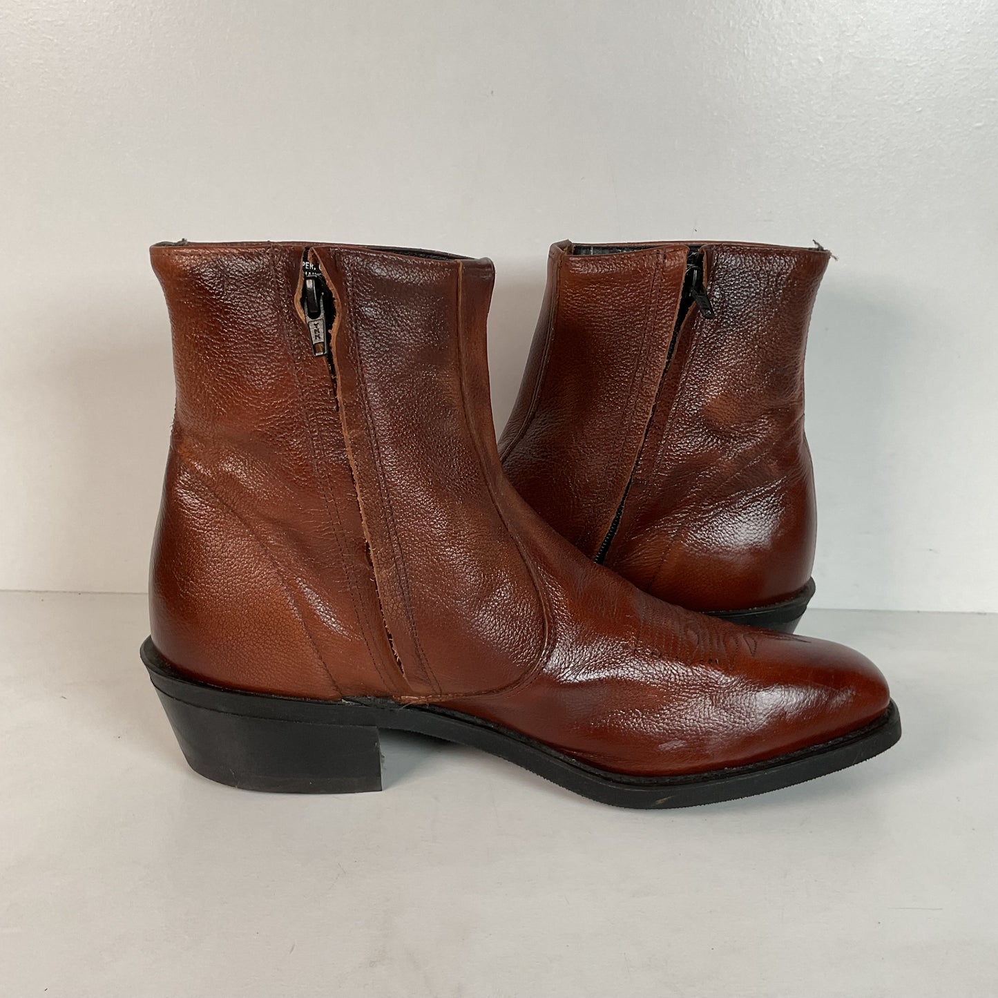 Vintage Laredo Western Ankle Boots | Side Zip | USA Made | Men’s 10.5 EE