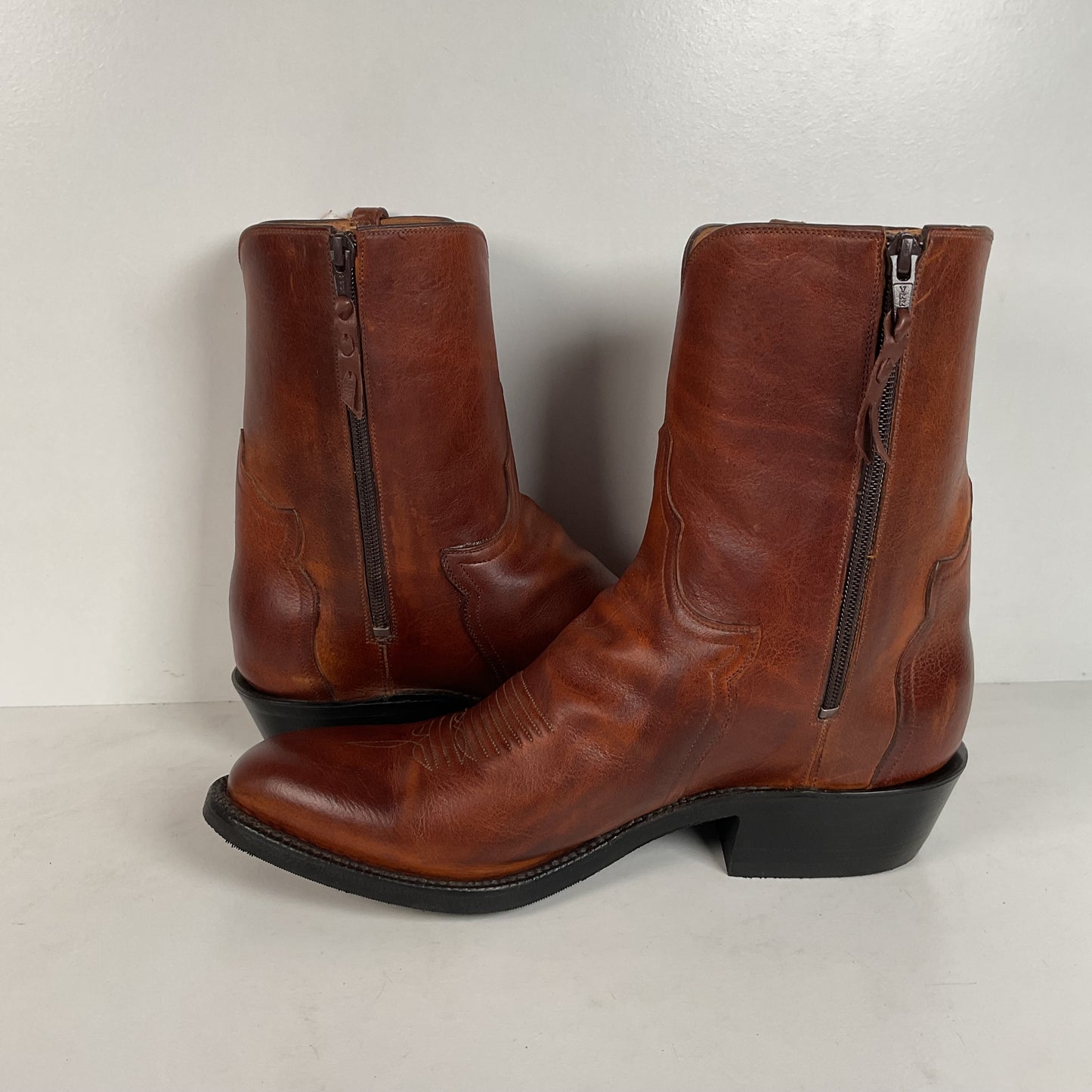 Lucchese Western Side Zip Boots | Ankle | Classics Handmade | 10.5 EE