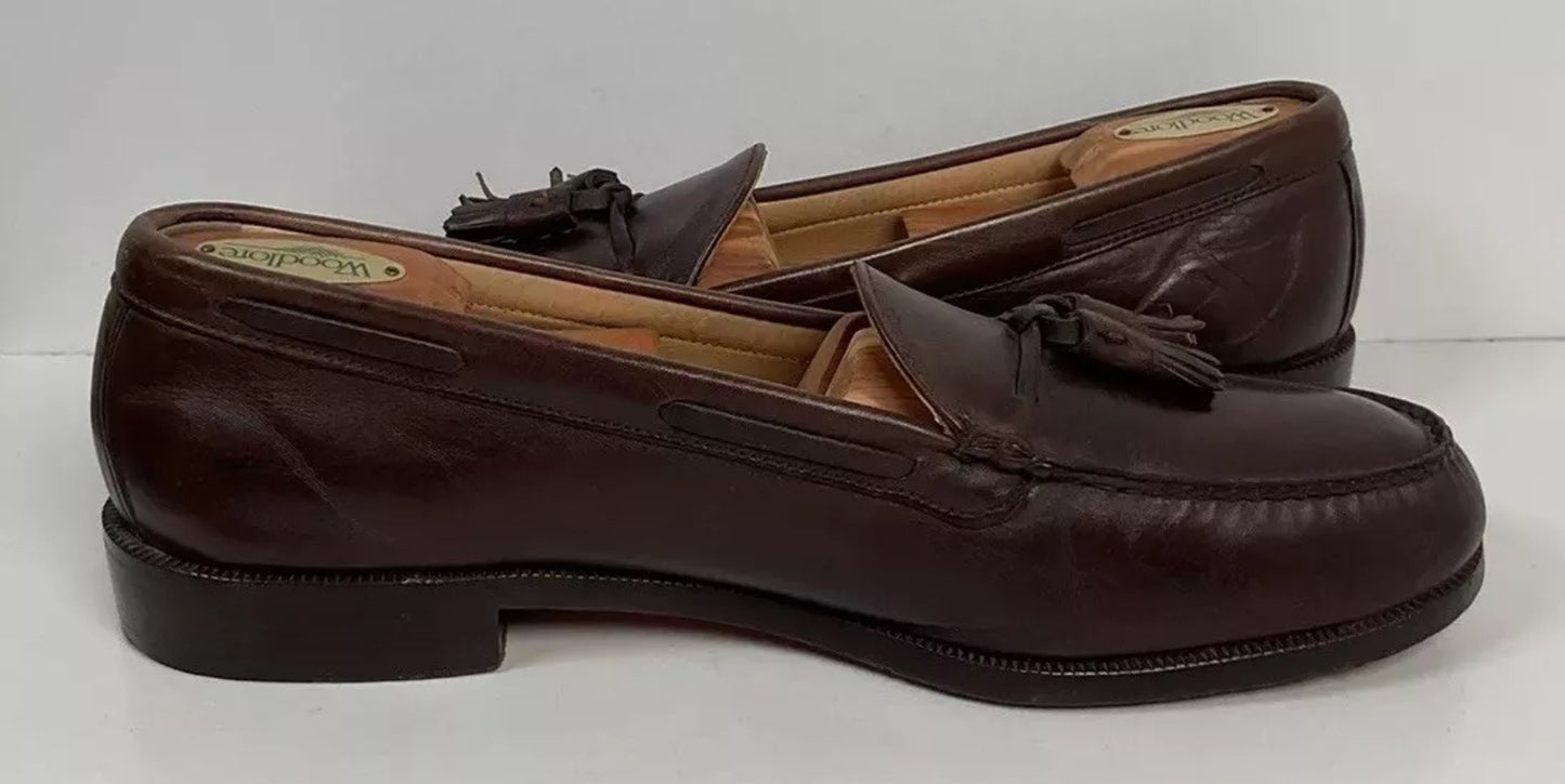 Alden New England Moccasin Tassel Loafer 10 Dark Brown