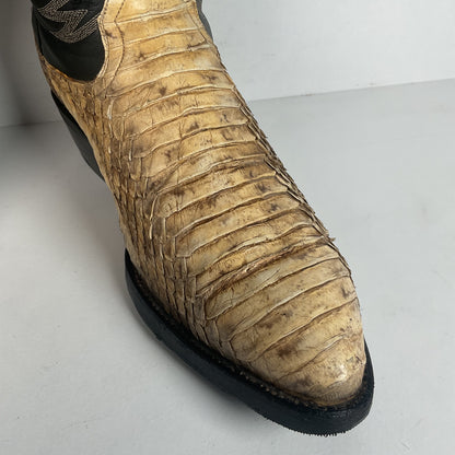 Cowtown Bias Cut Rattlesnake Cowboy Boots | Western Diamondback | Men’s 10 D