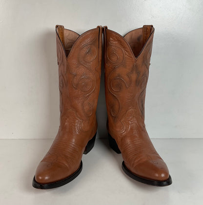 Montana Goat Skin Cowboy Boots | Brown | Men’s 8.5 D