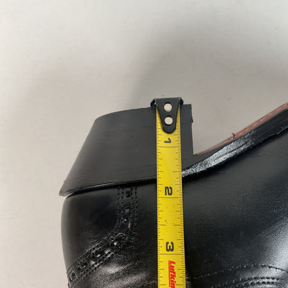 Boulet Cowgirl Boots | Black Torino Calf | Wingtip Triad | Women’s 6 C
