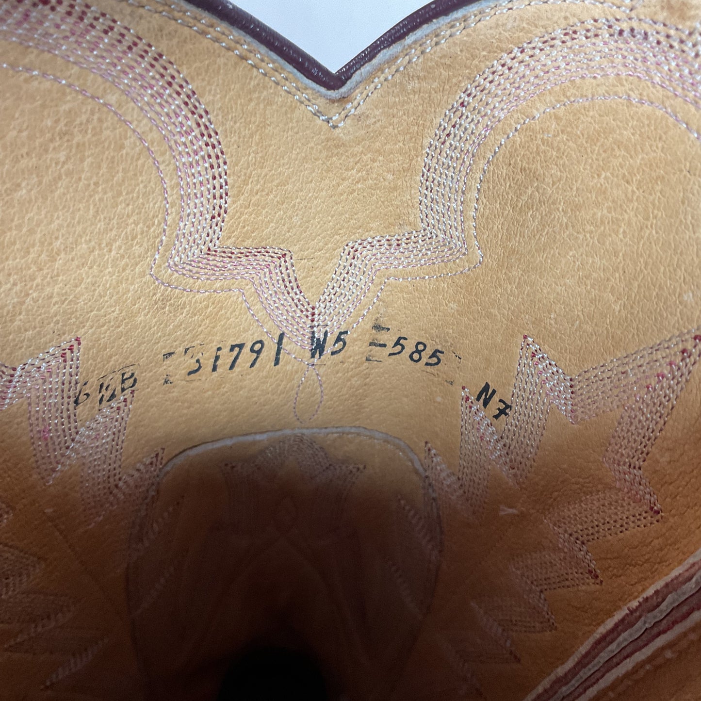 Vintage Panhandle Slim Red Cowgirl Boots 6.5 B Hand Crafted