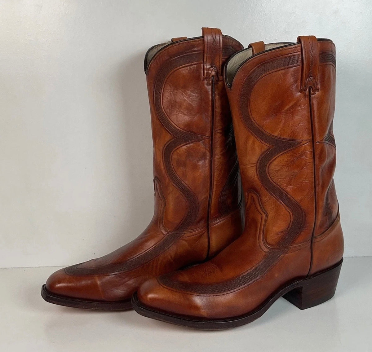 Vintage Dan Post French Toe Cowboy Boots | 1970s | Men’s 10.5 D