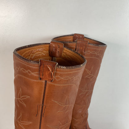 Vintage Tony Lama Tall Top Cowboy Boots | Gold Label | Tall Top | Men’s 9 D