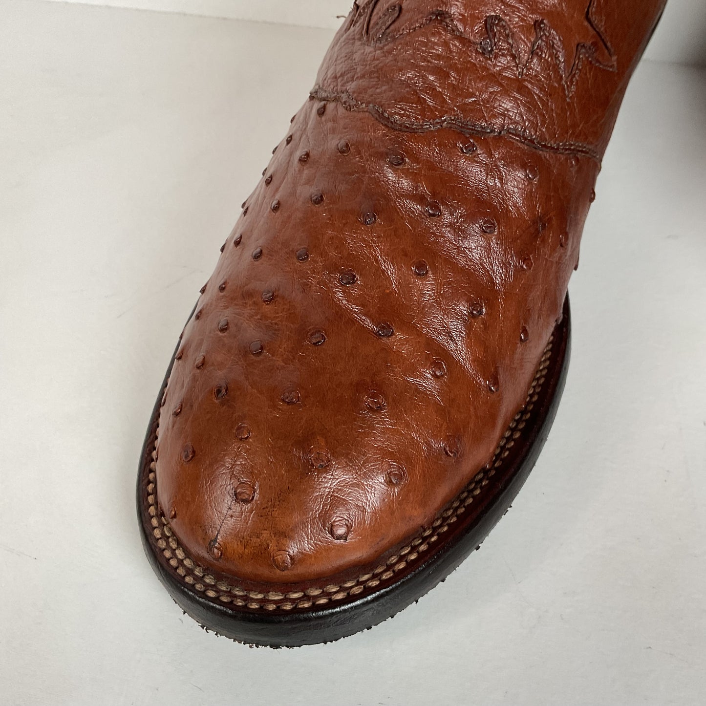 Lucchese 2000 Cowboy Boots | Full Quill Ostrich | Exotic | Men’s 8.5 D