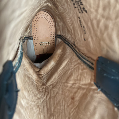 Vintage Tony Lama Gold Label Cowgirl Boots | Blue | Women’s 7.5 M