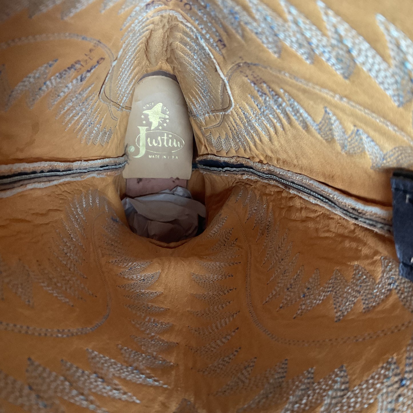 Vintage Justin Ostrich Quill Cowgirl Boots | USA Made | Royal Blue | Women’s 6.5 B