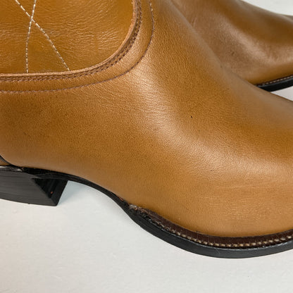 Vintage 1960s Tony Lama Gold Label Cowboy Boots 12 E Carmel Brown