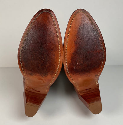 Vintage Frye Cowgirl Boots | USA Made | Brown | Women’s 9 B