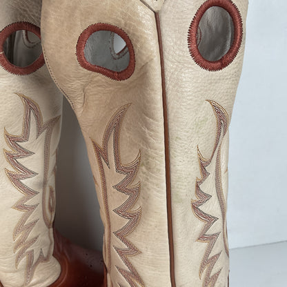 Tony Lama Buckaroo Cowboy Boots 12 D USA Made Sunset Renegade