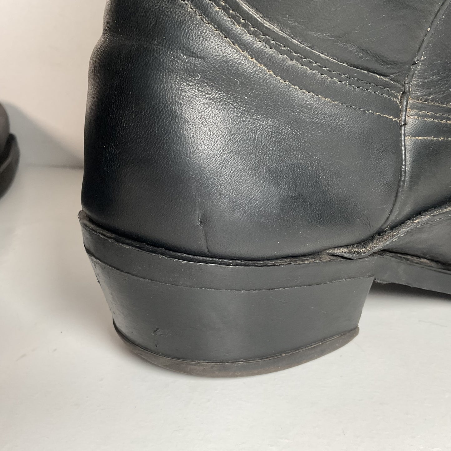 1970s Durango Harness Motorcycle Boots 10 D USA Made Biker Buckle