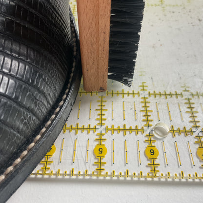 Black Lizard Teju Cowboy Boots 11 D Round Toe