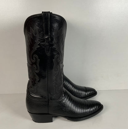 Vintage Lucchese Handmade Cowgirl Boots | Lizard Teju | Women’s 8 B