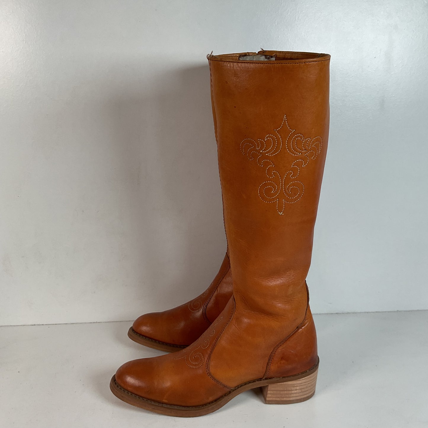 1970s Wrangler Platform Campus Boots — USA Made — 7 N