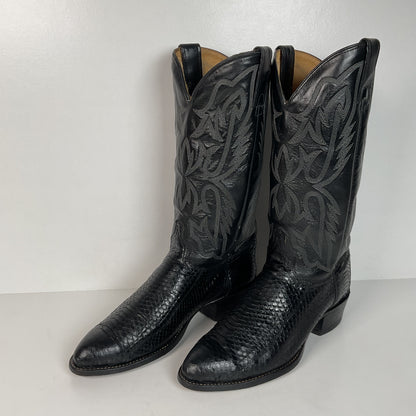 Vintage Texas Imperial Cowboy Boots | Python Snakeskin | USA Made | Men’s 9.5 D
