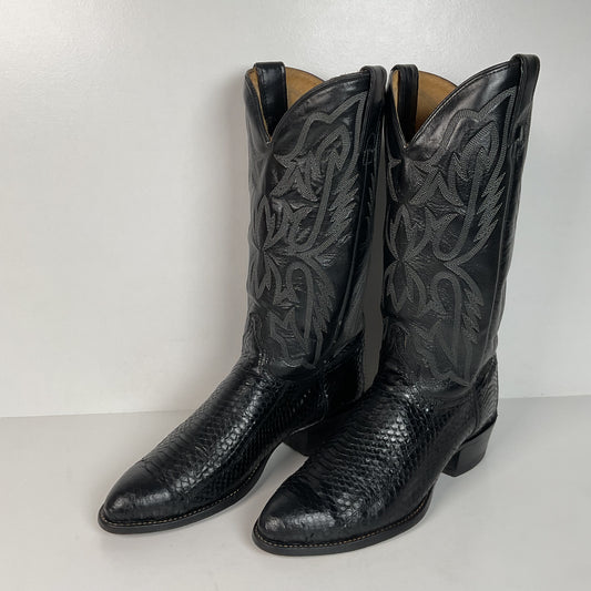 Vintage Texas Imperial Cowboy Boots | Python Snakeskin | USA Made | Men’s 9.5 D