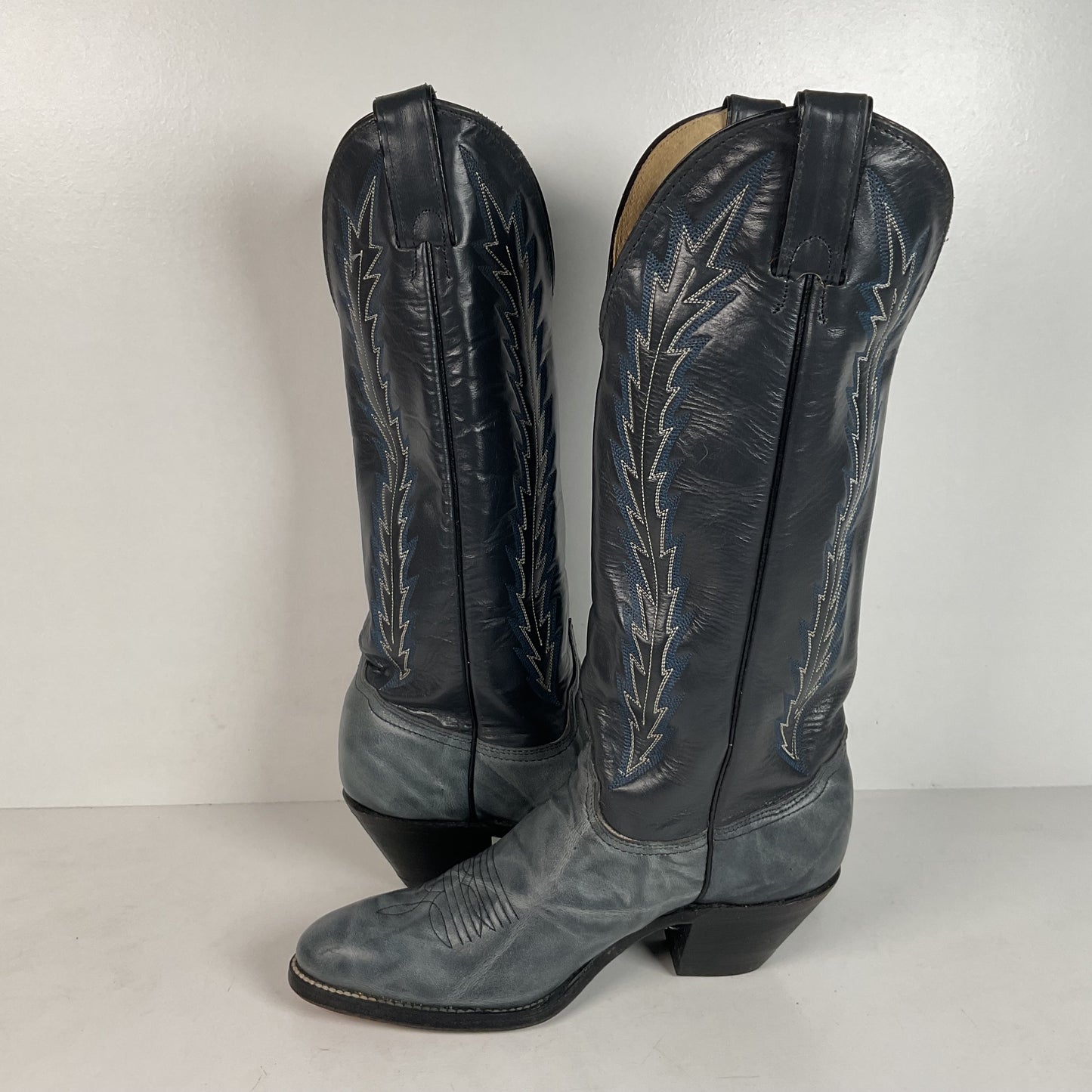 Vintage Abilene Cowgirl Boots | USA Made | Marbled Leather | Women’s 8 M