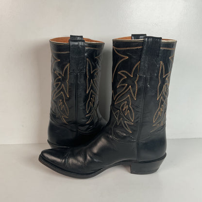 1950s Frye Authentic Cowgirl Boots 7.5 C Snip Toe
