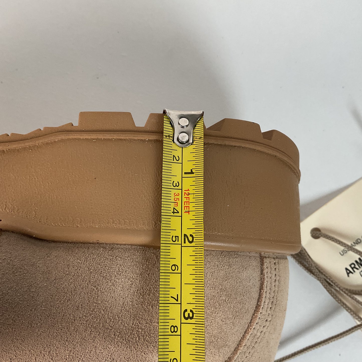 Wellco Army Combat Boot 12.5 R Temperate Weather Desert Tan