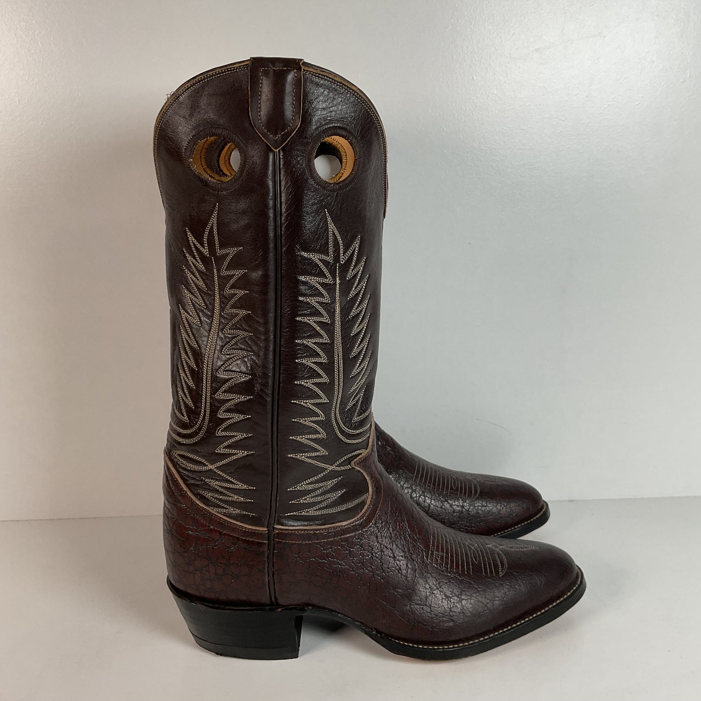 Vintage Tony Lama Caribou Buckaroo Boots | Exotic | Gold Label | Cowboy | 11 E