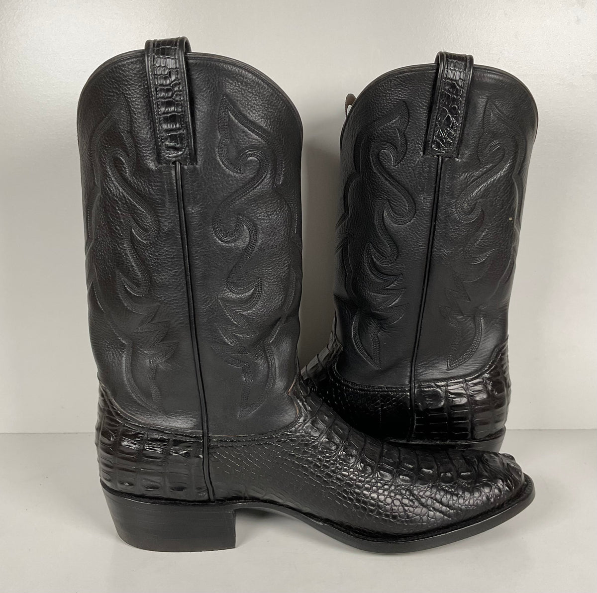 L.M. Easterling American Alligator Cowboy Boots | Hornback | Custom | Men’s 11