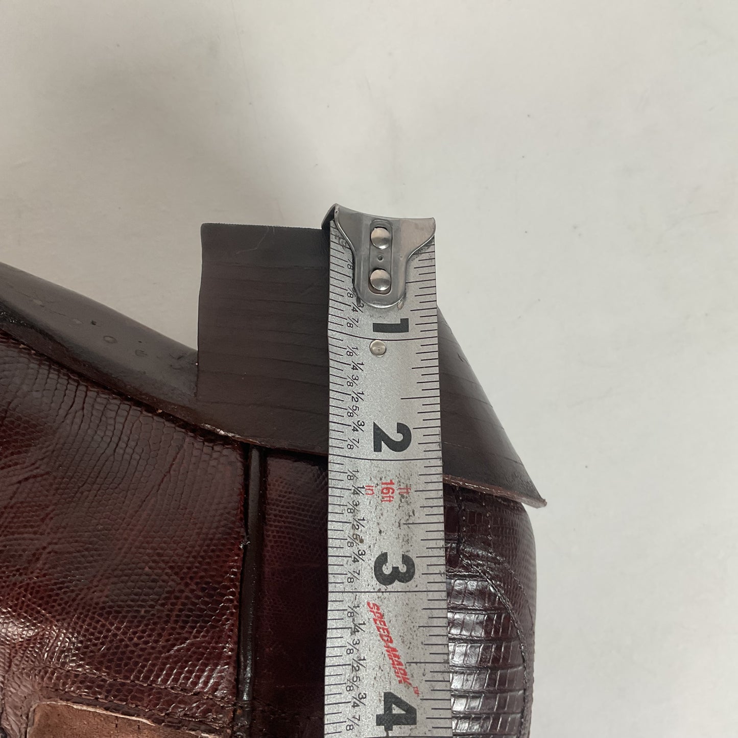 Vintage Larry Mahan Teju Lizard Cowgirl Boots | Pig Skin Suede Shaft | 6.5 B