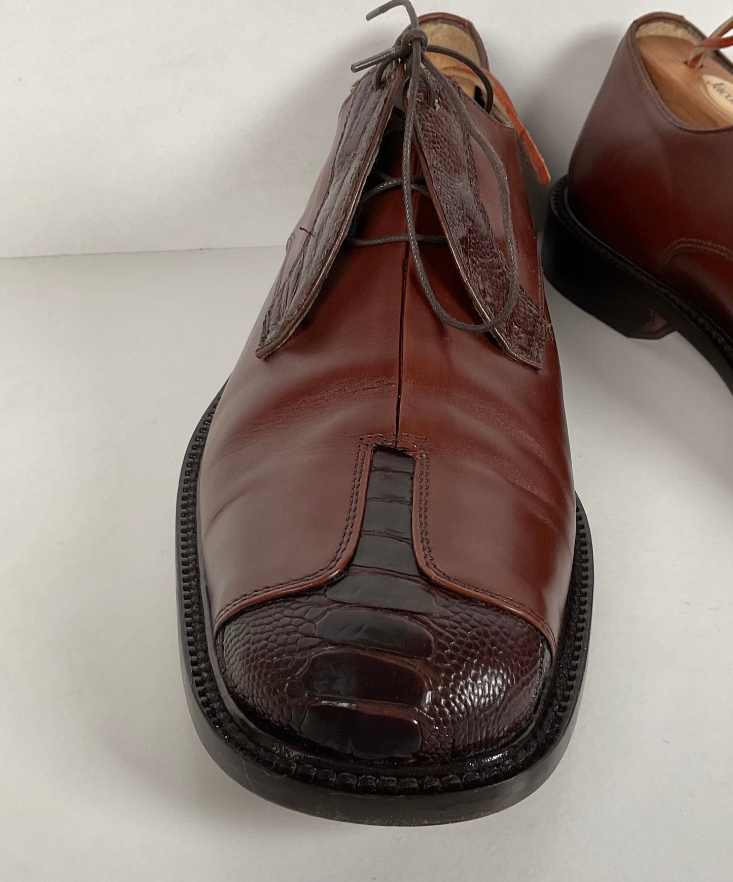 Belvedere Ostrich Leg Derby Shoes | Exotic | Men’s 10 M