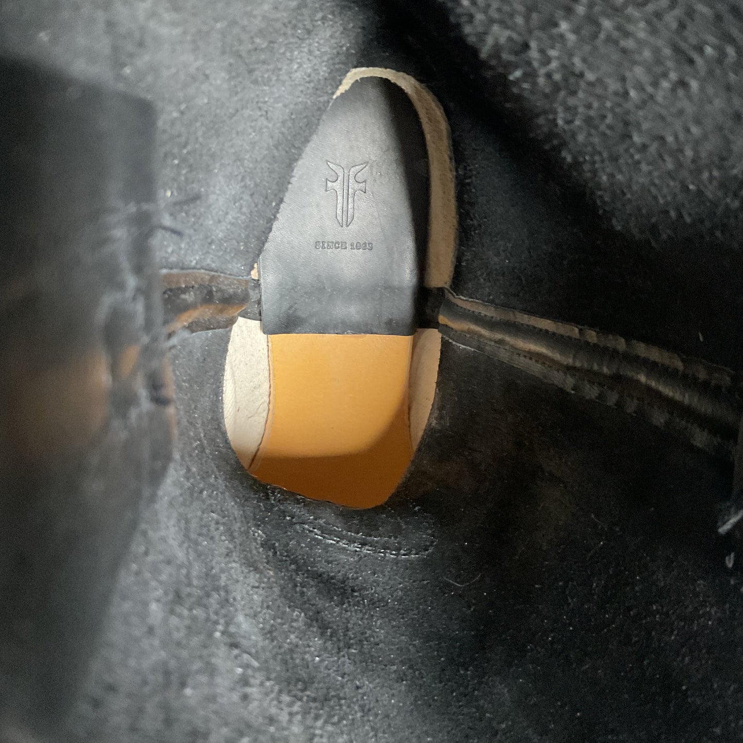 Frye Men’s Black Oiled Cavalry Boots 9.5 M USA Made Campus