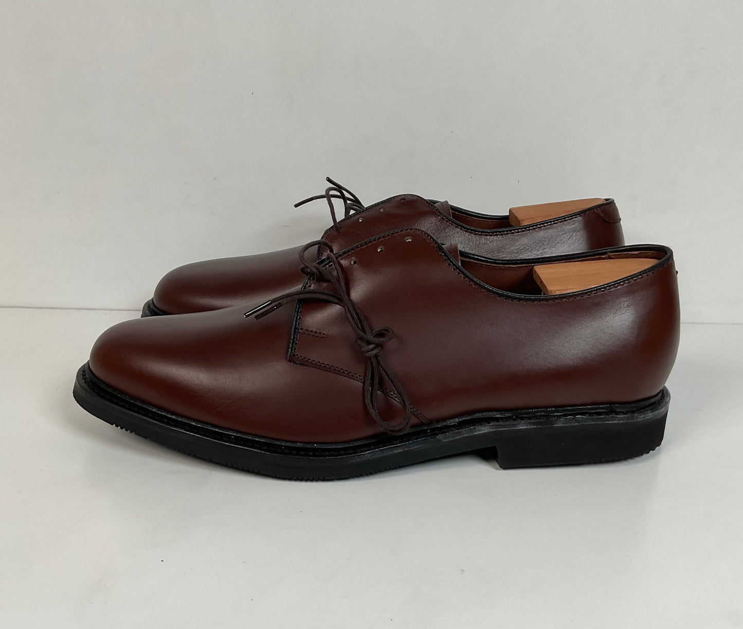 Vintage Allen Edmonds Globetrotter Weekender Shoes 9 D Plain Toe