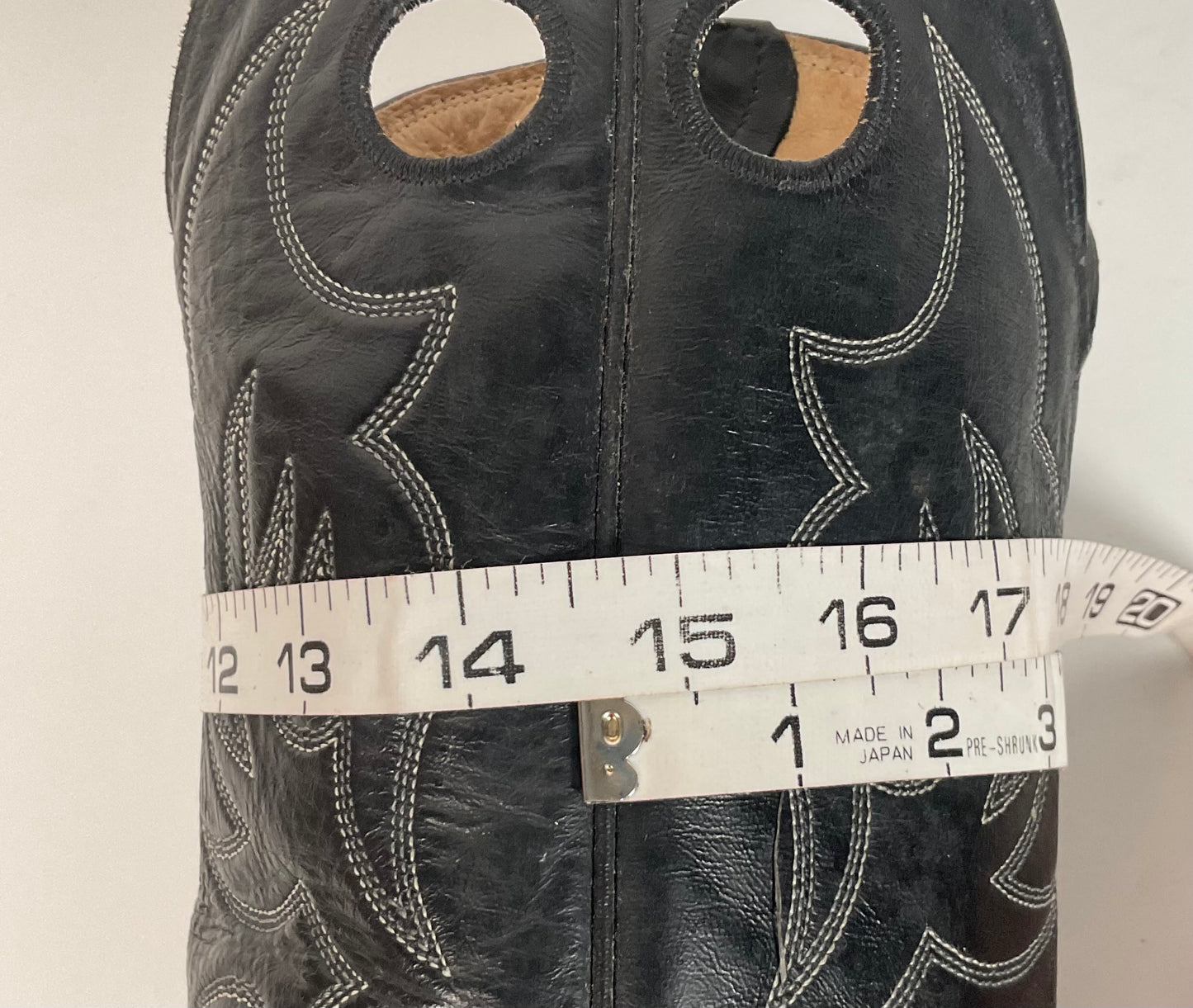 Justin Faux Elephant Print On Cowhide Buckaroo Cowboy Boots 10 D Punchy