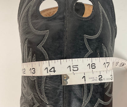 Justin Faux Elephant Print On Cowhide Buckaroo Cowboy Boots 10 D Punchy