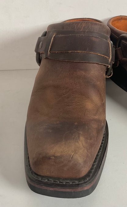 Frye Women’s Western Mule Clogs 7 M USA Made Gaucho Harness
