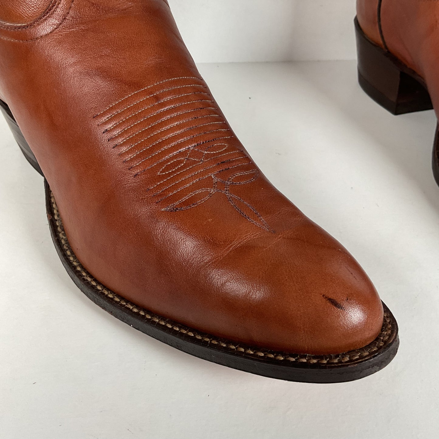 Vintage Tony Lama Cowboy Boots | Chocolate Cow | Men’s 11.5 D