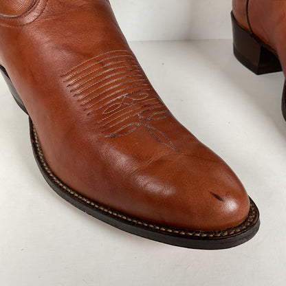 Vintage Tony Lama Cowboy Boots | Chocolate Cow | Men’s 11.5 D