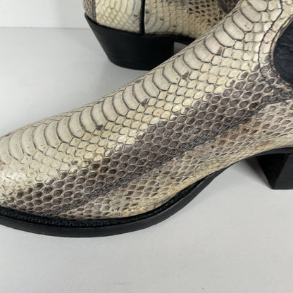 Vintage Tony Lama Water Snake Cowboy Boots | Snakeskin | Men’s 8.5 D