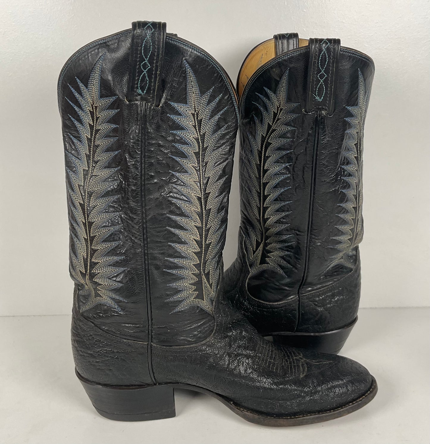 Vintage Tony Lama Cowboy Boots | Nocona Belt | Safari | Gold Label | Men’s 10 D