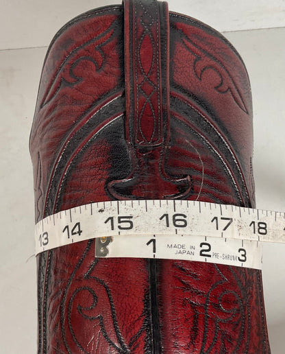 Vintage Lucchese San Antonio Cowboy Boots | Oxblood | Extra Narrow | 11.5 A